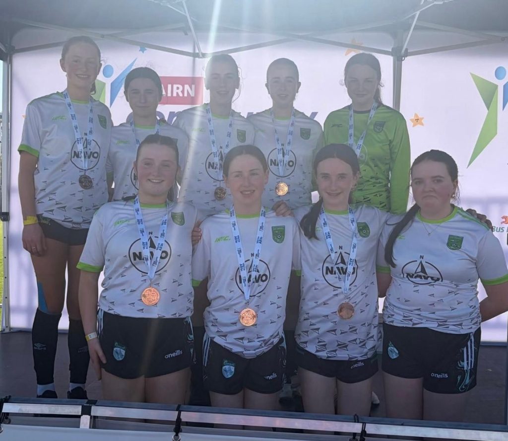 Girls All Ireland Futsal 3rd Bronze Medal Winners
